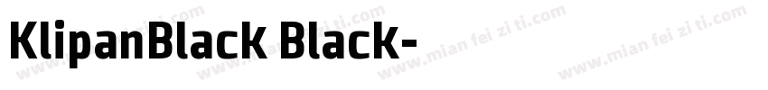 KlipanBlack Black字体转换